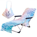Beach Chair Cover With Side Pockets Thick And Quick Dry Chaise Lounge Chair Towel Cover For Sun Lounger Pool Sunbathing Garden B