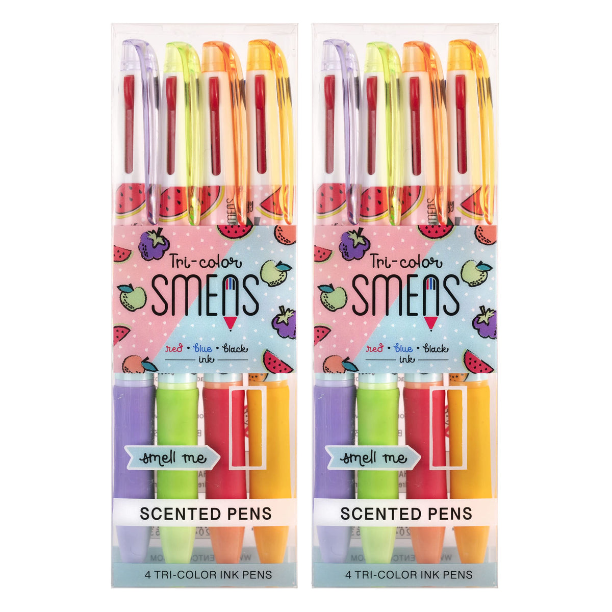 Tri-Color Smens (2 Pack)- Scented Pens, 4 Count