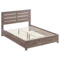 Coaster Home Furnishings Brantford Farmhouse 5-Piece Bedroom Set Eastern King Size Storage Panel Bed Frame 49-inch Headboard Barrel Oak 207040KE-S5