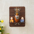 Ecraftindia Brown Rectangle Designer Wooden Wall Shelf For Living Room Bedroom Kitchen Office | Wall Mounted Shelf For Home Deco