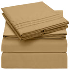 Mellanni King Sheets Set - 4 PC Iconic Collection Bedding Sheets & Pillowcases - Hotel Luxury, Extra Soft, Cooling Bed Sheets - 