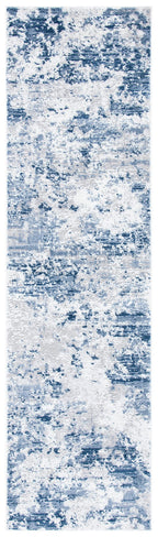 Safavieh Amelia Collection Runner Rug - 2'2'' X 14', Navy & Grey, Modern Abstract Design, Non-Shedding & Easy Care, Ideal For Hi