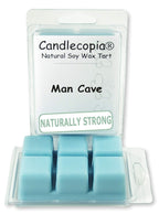 Candlecopia Man Cave Strongly Scented Hand Poured Vegan Wax Melts, 12 Scented Wax Cubes, 6.4 Ounces in 2 x 6-Packs