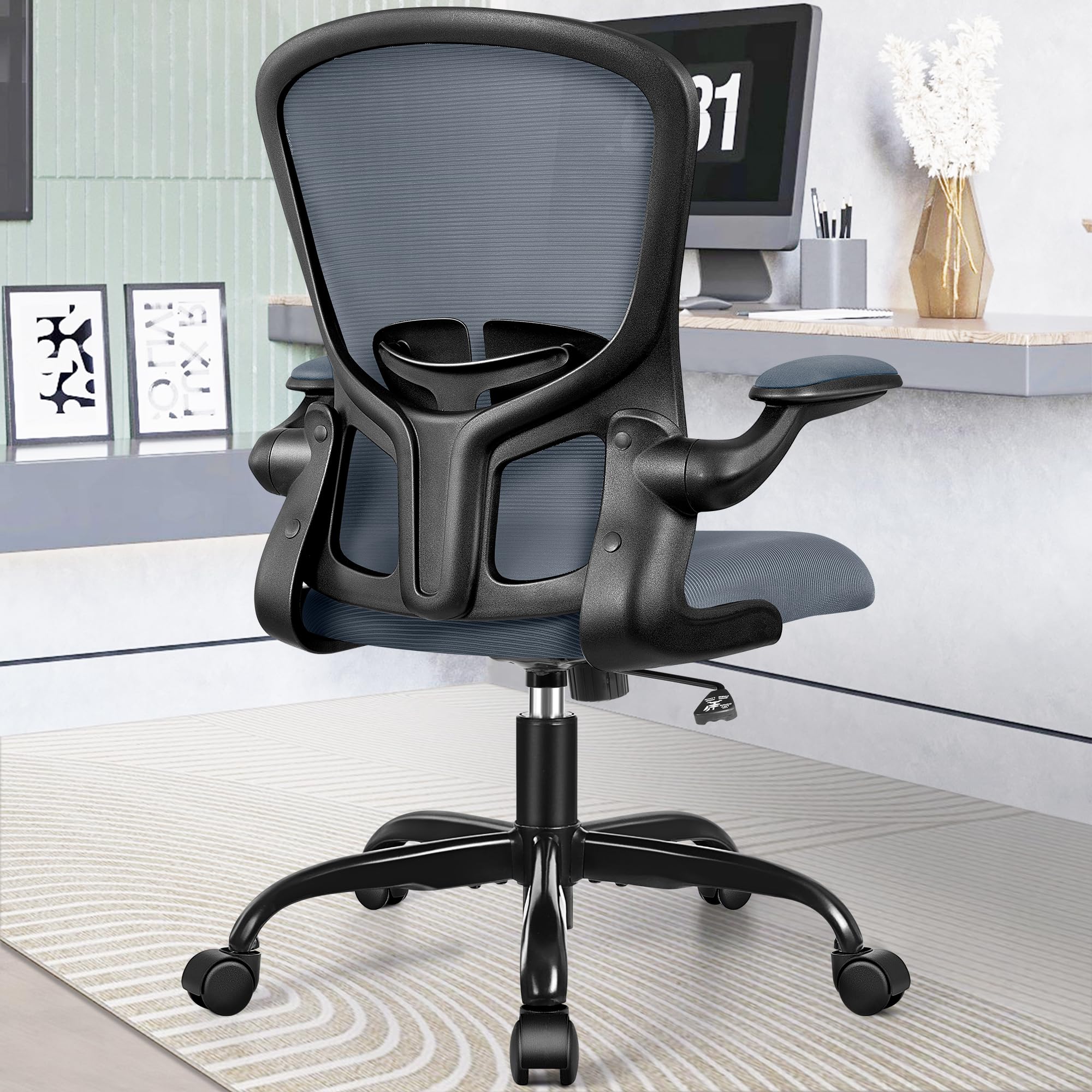 FelixKing Office Chair, Ergonomic Desk Chairs with Wheels Home Mesh Chair Adjustable Lumbar Support and Height, Ergo Chair for W