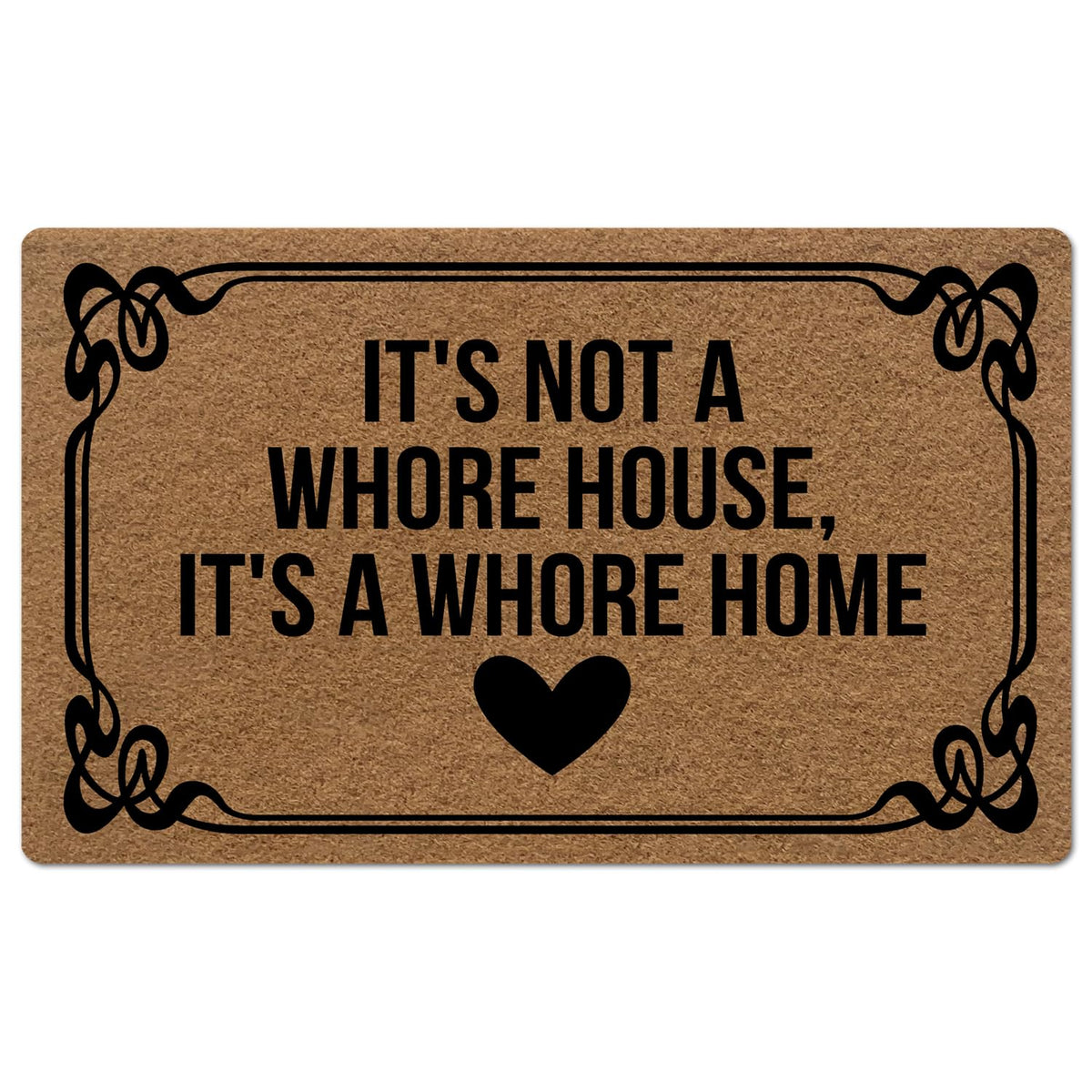 Binhang Low Profile Door Mats For Inside Entry, Entryway Rugs Indoor Non Slip It'S Not A Whore House, It'S A Whore Home Rubber B