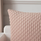 Kevin Textile Pack Of 2 Corduroy Decorative Throw Pillow Covers 22X22 Inch Soft Boho Striped Pillow Covers Modern Farmhouse Home Decor Valentines Day Gifts For Spring Sofa Living Room Couch Bed Pink