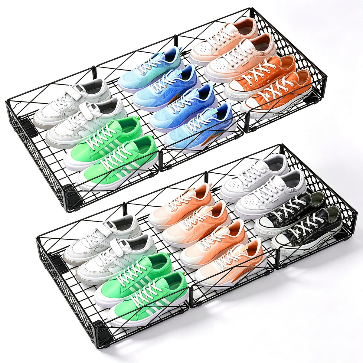 NADAMOO Low Profile Under Bed Storage with Wheels, 5.4 UltraThin, 2 Pack