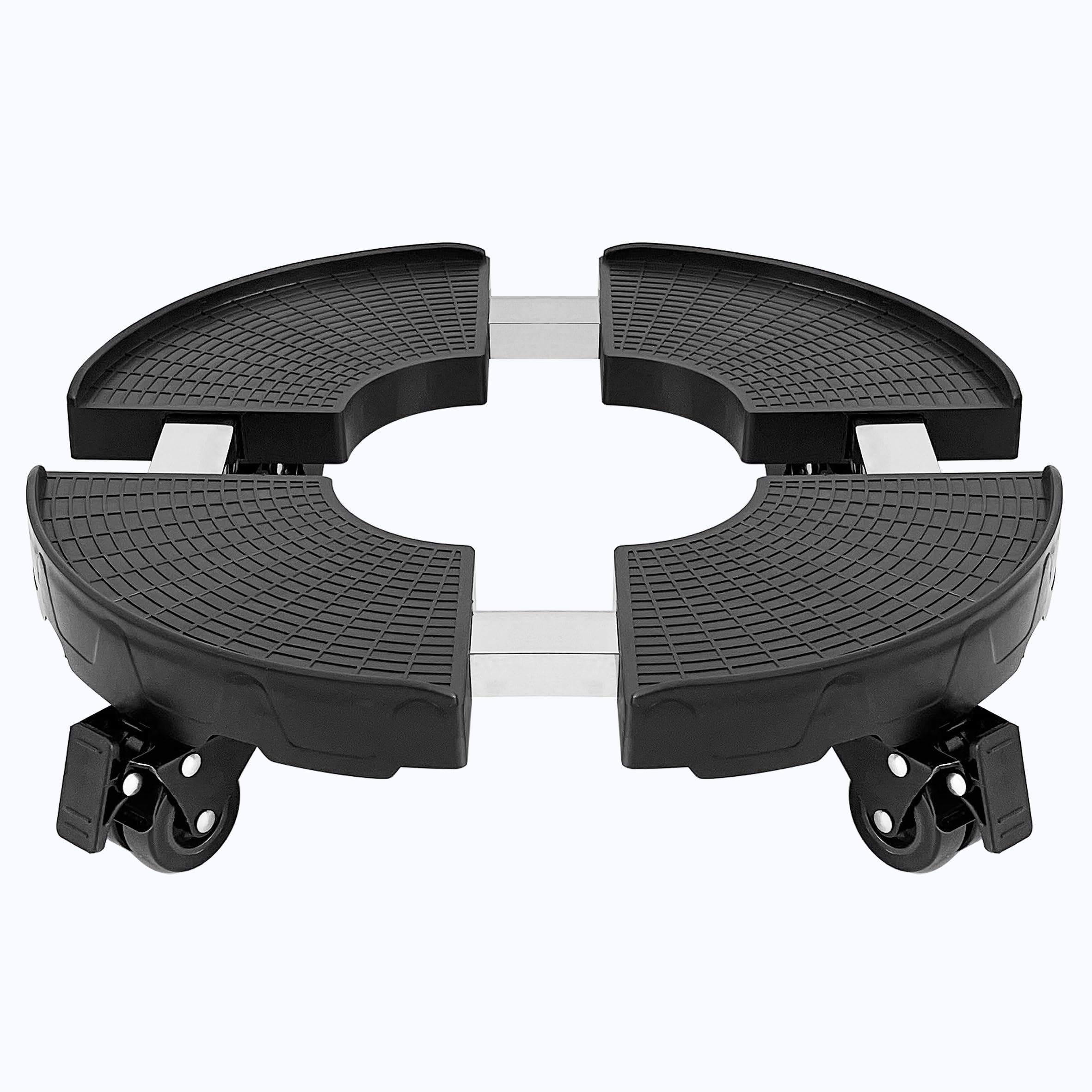 Casimr Plant Caddy With Wheels, Heavy Duty 440Lbs Capacity Rolling Plant Stand, 15-20 Inch Adjustable Indoor Outdoor Plant Dolly