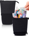 Sooez Pop Up Pencil Case, Cute Stand Up Durable Pen Pouch, Telescopic Kawaii Standing Spacious Pencil Pouch Portable Pencil Hold