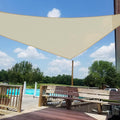 Windscreen4Less 2' X 2' X 2' Sun Shade Sail Triangle Outdoor Canopy Cover Uv Block For Backyard Porch Pergola Deck Garden Patio
