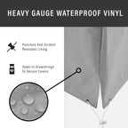 Crosley Furniture Patio Furniture Covers, Waterproof 2-Piece Cover Set for Round Outdoor Table and Loveseat, Gray