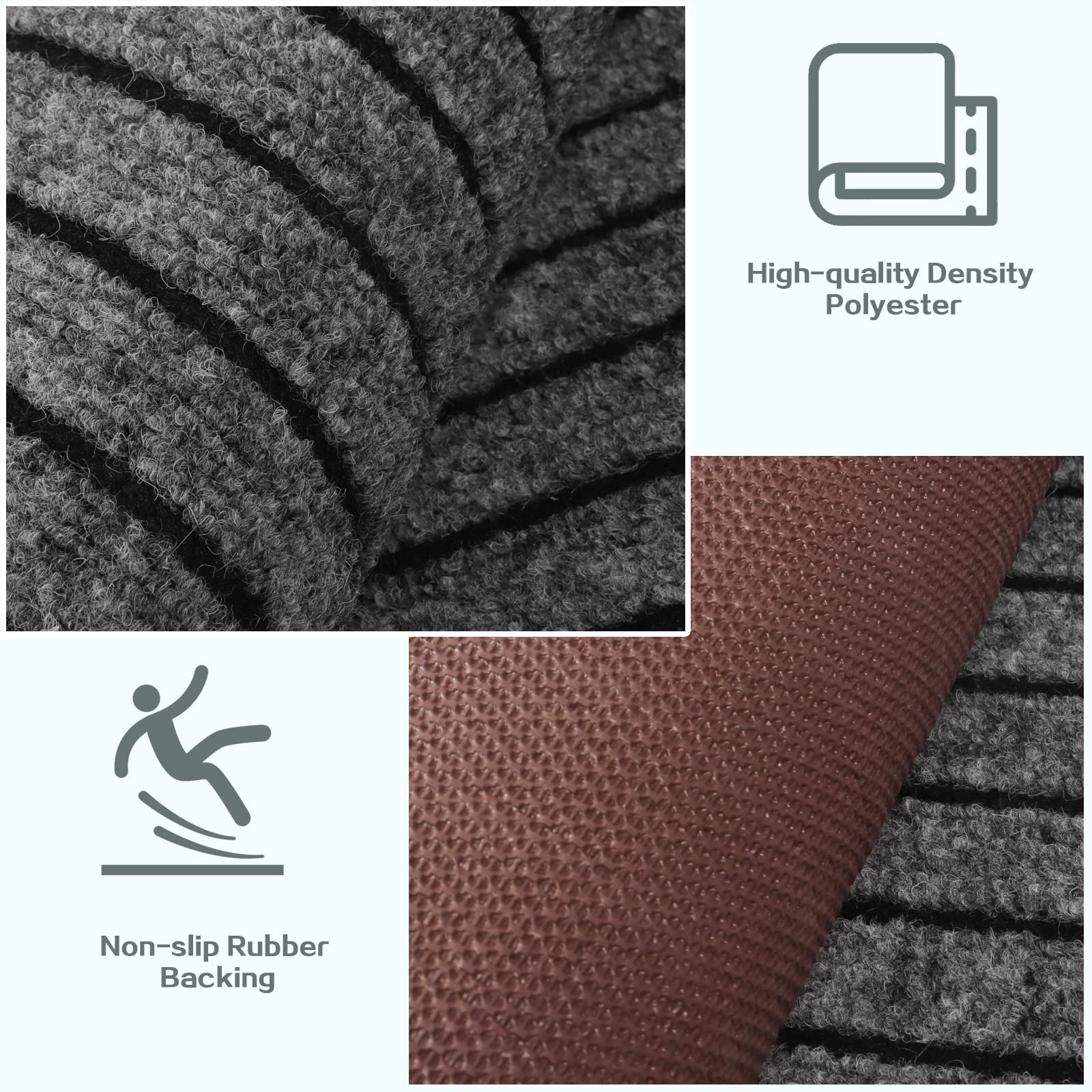 Custom Size Runner Rug 3 Ft X 66 Ft, Zgr 2-82Ft Carpet Runners Hallway Entryway Kitchen Garage Laundry Room Area Rugs With Non-S