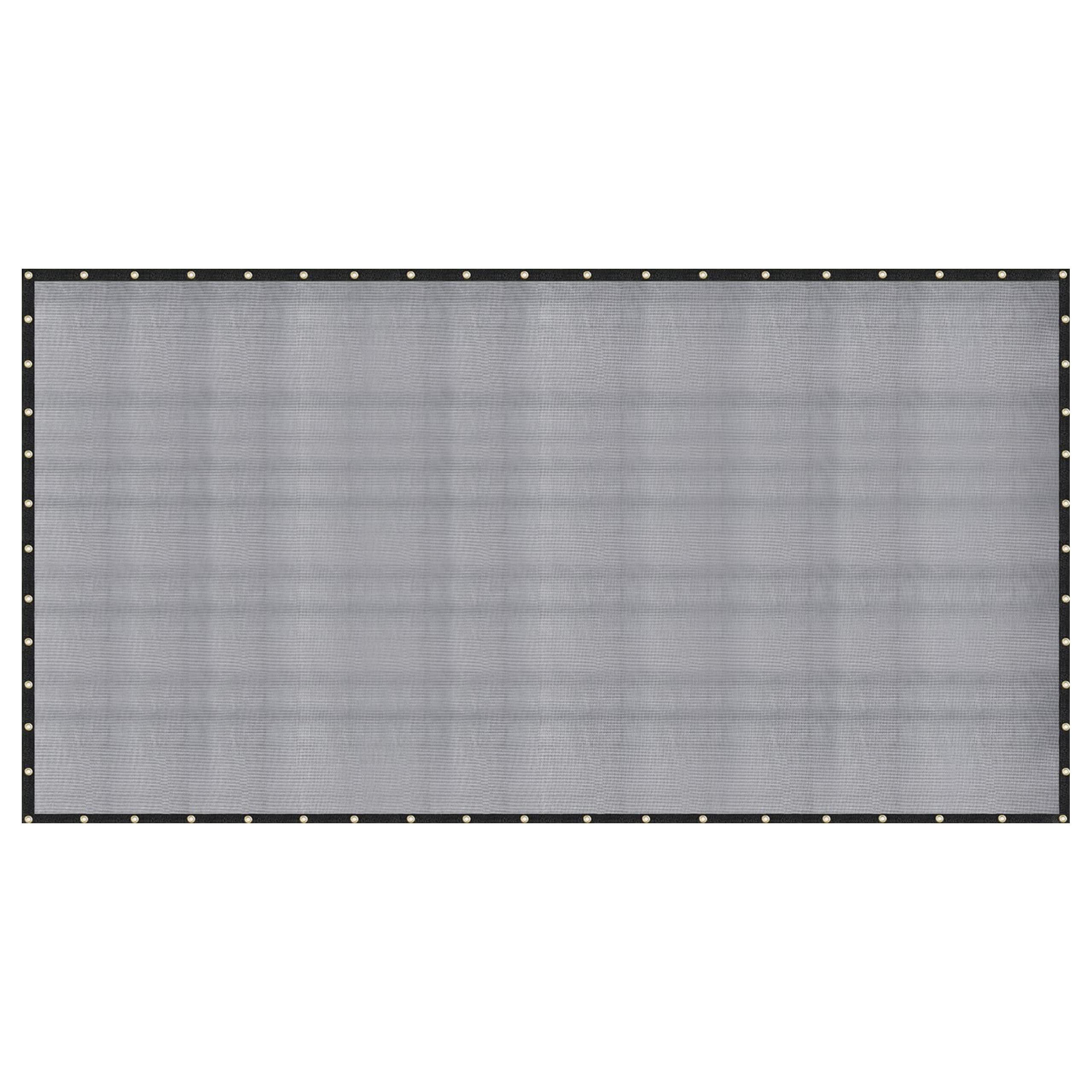 [Windscreensupplyco] 60-70% 20 Ft X 30 Ft Mesh Tarp/Shade Cloth 9-Needle Knitted Heavy Duty Black With Grommets For Green House, Garden, Pergola, Pools, Dump Truck