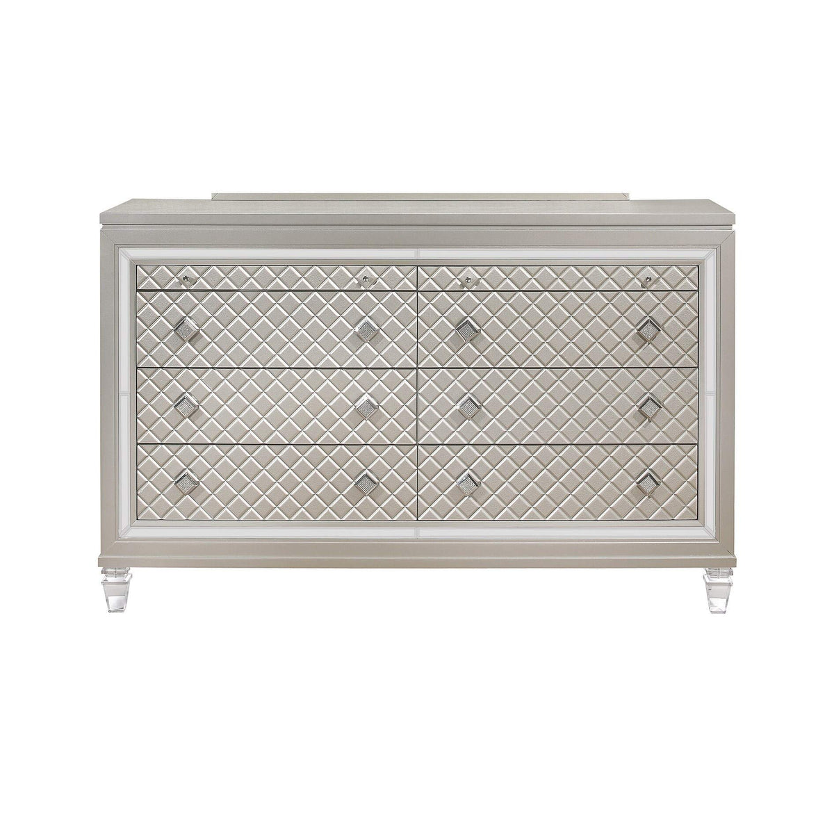 Global Furniture Usa Champagne Paris (Mirror Sold Seperately) Dresser, 8-Drawer