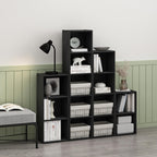 Furinno Luder Bookcase / Book / Storage, 5-Tier Cube, Blackwood