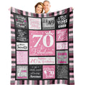 Atokker 70Th Birthday Gifts For Women Blanket,70Th Birthday Decorations For Women Men, 70Th Birthday Gifts, Best Gifts For 70 Ye