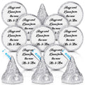 Laumoi 1000 Pcs Hugs and Kisses from The New Mr and Mrs Wedding Stickers, Chocolate Drops Labels Stickers Candy Stickers 0.75 In