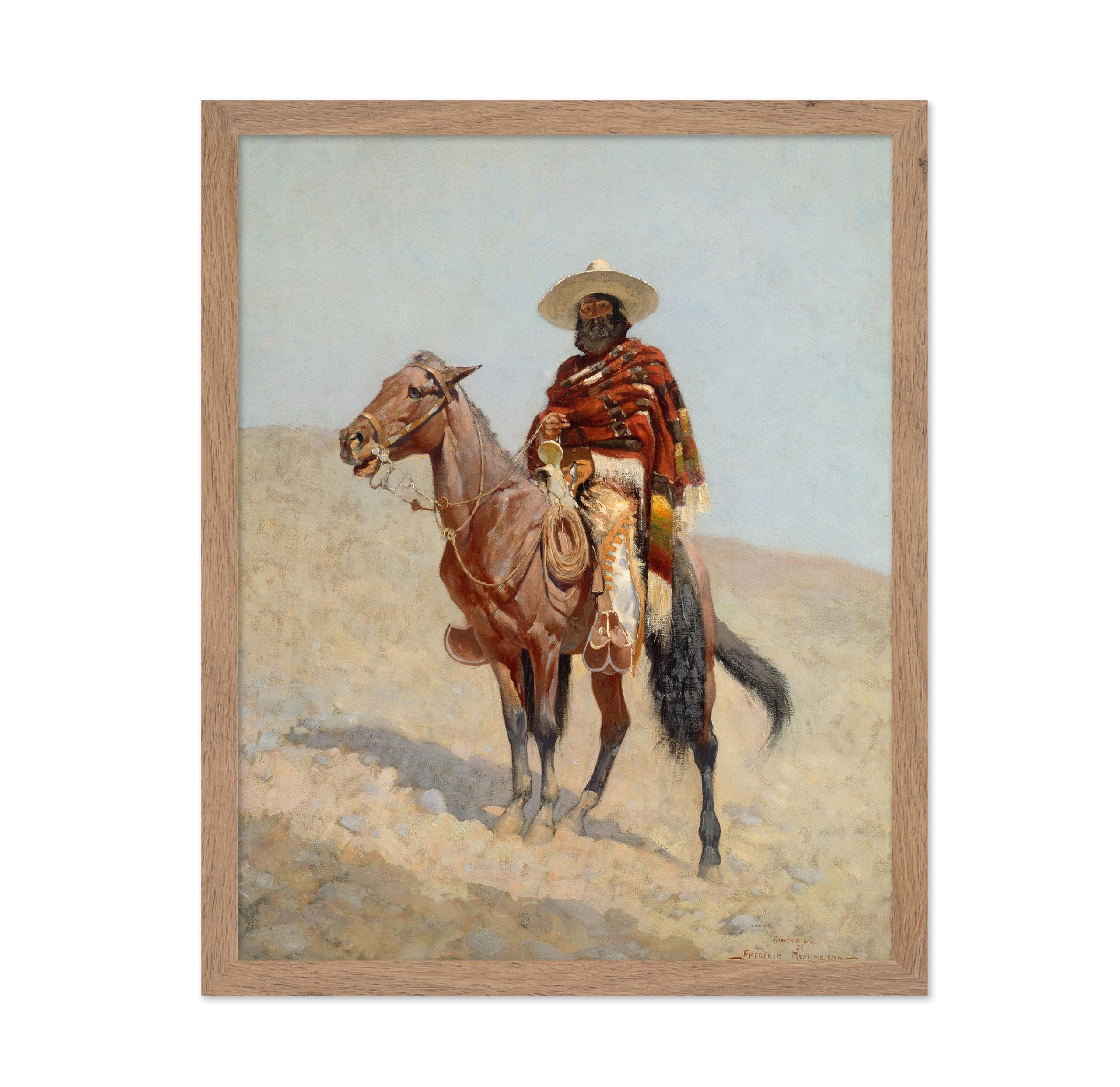 Poster Master Vintage Cowboy Poster - Retro A Mexican Vaquero Print - Wild West Art - Western Art - Horse Riding Art - Gift for 