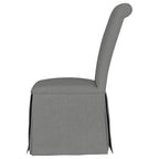 Coaster Home Furnishings Shawna Upholstered Skirted Parson Dining Side Chair Grey (Set of 2)