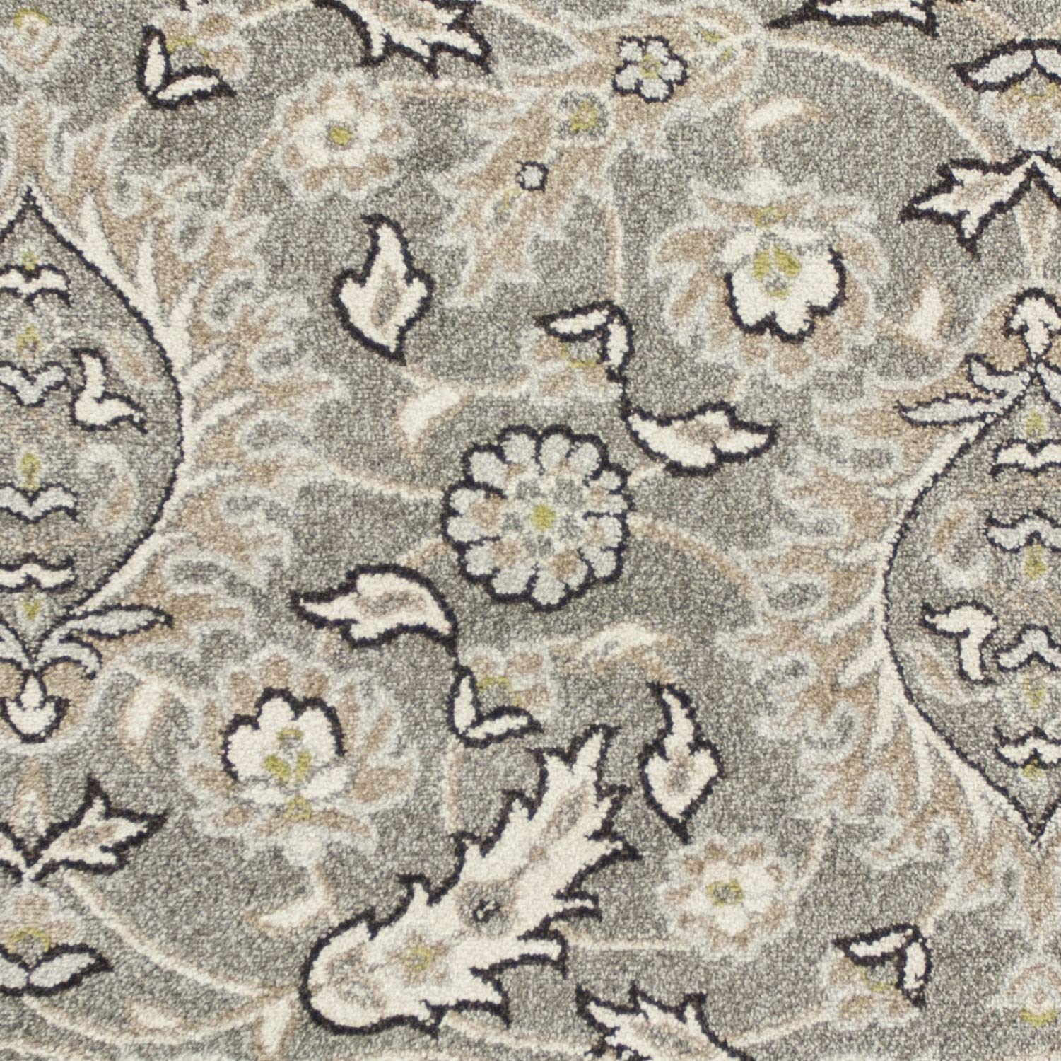 HomeRoots Decor 23' x 45' UV-Treated Polypropelene Grey Area Rug