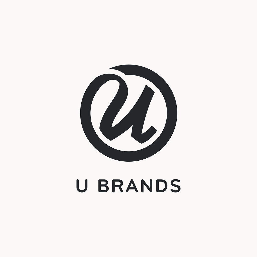 U Brands Catalina Felt Tip Pens, Set Of 6, Classic Pretty Pastels With Gold Details, Medium (0.7 Mm) Point, Black Ink
