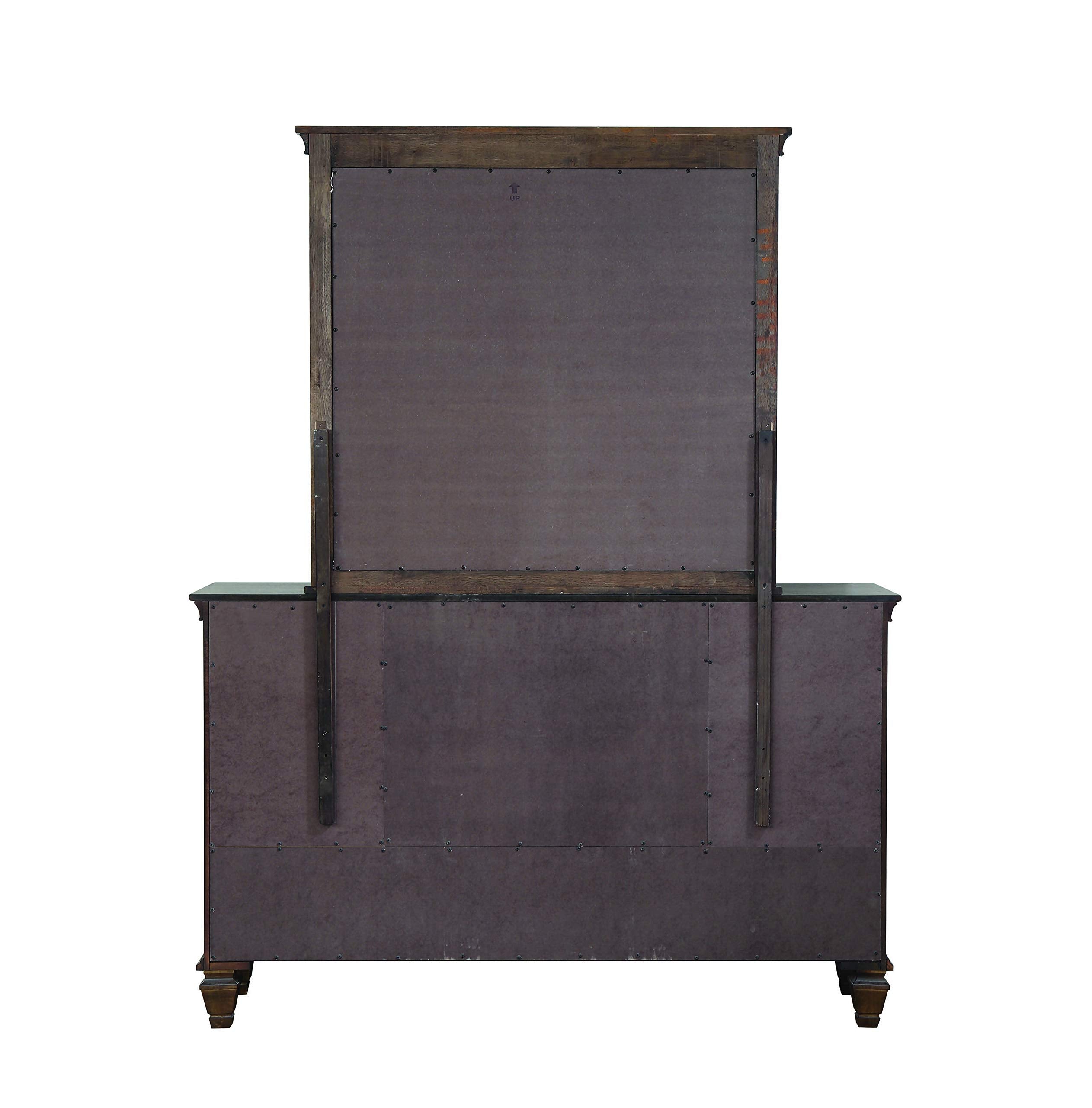 Coaster Furniture Dresser Mirror Burnished Oak 200974