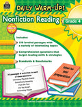 Teacher Created Resources Daily Warm-Ups: Nonfiction Reading Book, Grade 4