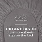 Twin Xl Size Fitted Bed Sheet - Hotel Luxury Single Fitted Sheet Only - Fits Mattress Up To 16' - Soft, Wrinkle Free, Breathable Sheet For Women, Men, Kids & Teens - Dark Grey Single Fitted Sheet