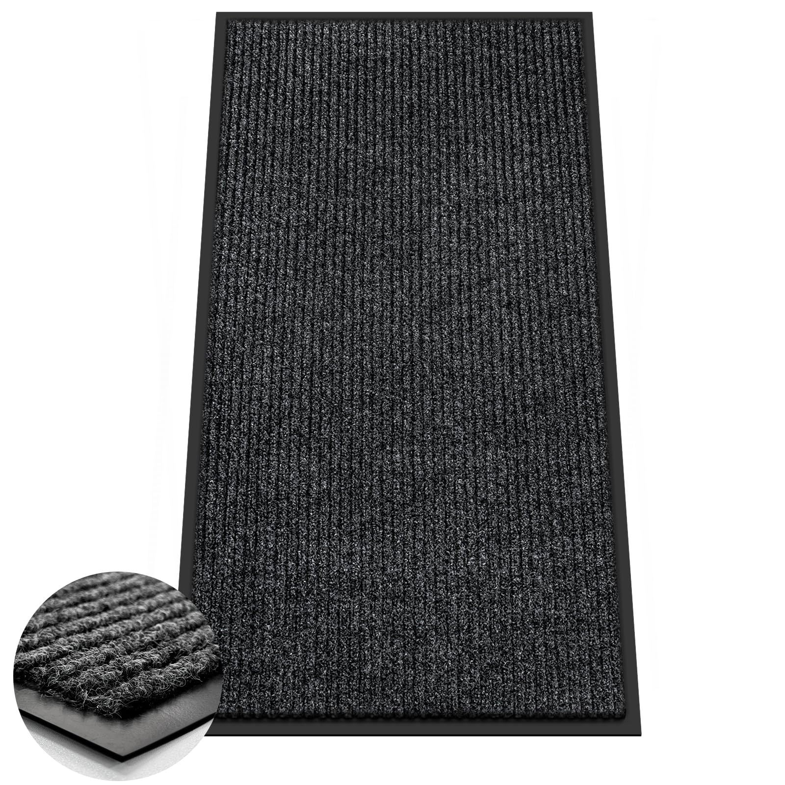 Azadx 3'X6' Front Door Mat Heavy Duty Indoor Outdoor Door Mat Non-Slip Backing Doormat For Entryway Stain And Fade Resistant Com