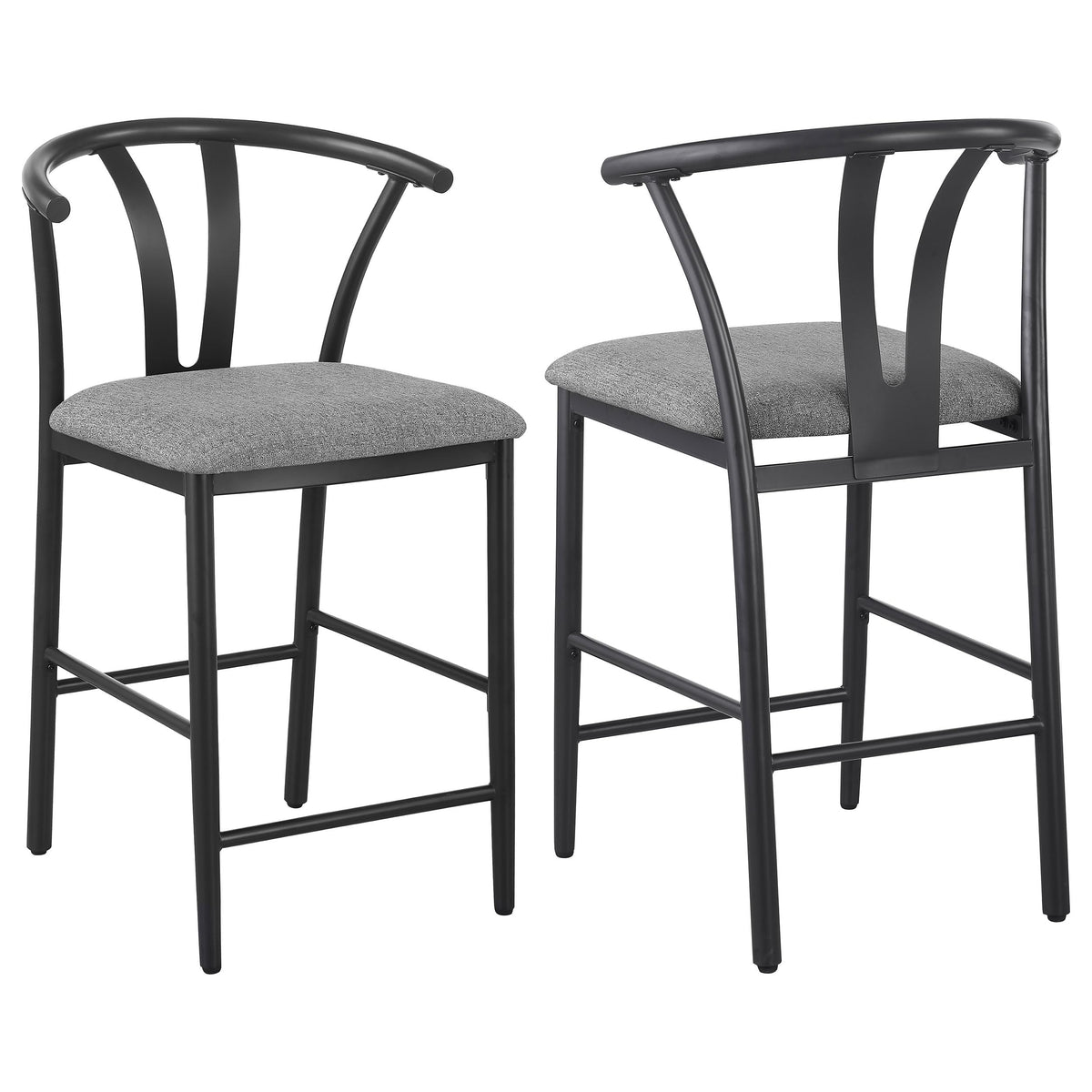 Coaster Home Furnishings Dolman Counter Height Dining Side Chair Grey (Set of 2)