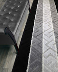 ORFA HOME Custom Length Hallway Runner Rug,Slip Resistant,Arrows Black, 26 Inch X 6 feet, Sold and Priced Per Foot