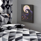 Idea Nuova Nightmare Before Christmas Led Light Up Canvas Wall Art Featuring Jack Skellington, 11'' W X 14'' H