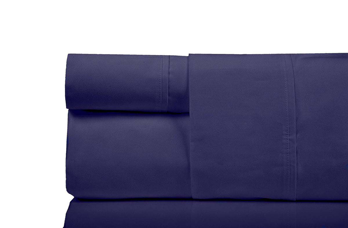 Minor Monkey 1000 Thread Count Twin Sheets 100% Egyptian Cotton Plum Bed Sheets For Twin Size Bed Luxurious Hotel Quality Long S