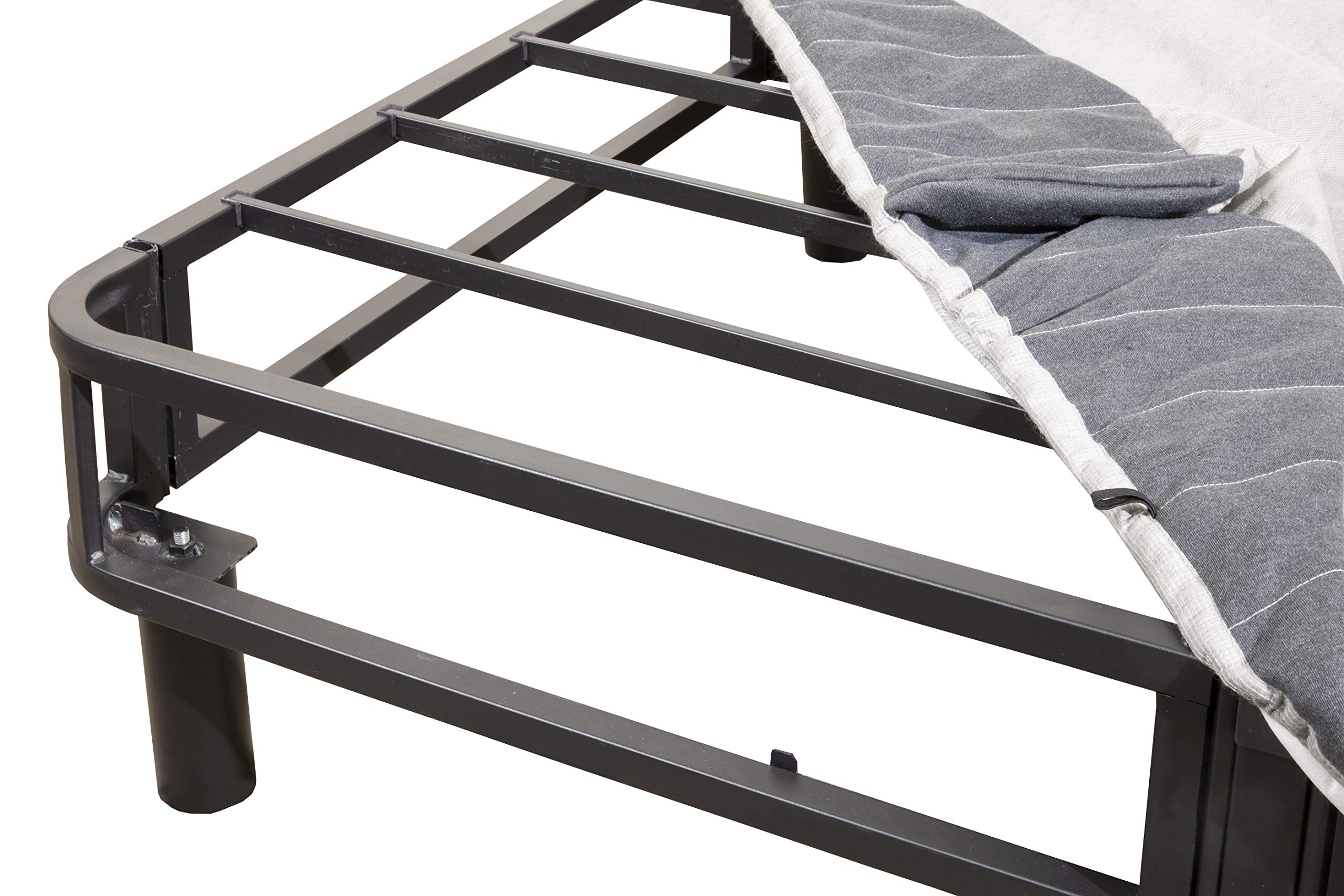 Hollywood Bed Frames Enforce Base Platform, Queen, Gray