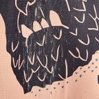 Estmy Vintage Gothic Shower Curtain Set Extra Long 84 Inches Length, Heavy Duty Waffle Fabric Creepy Skeleton Skulls Bats Fun Cu