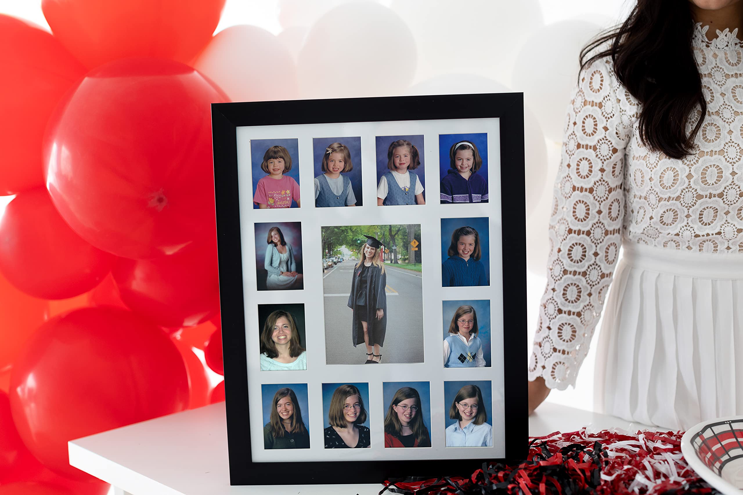 Kate & Milo School Days Frame 95503-A Multi Photo Collage Black 18.5" H x 14.5" W