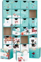 BRUBAKER Reusable Advent Calendar for Cats - DIY Christmas Calendar with 24 Doors for Treats, Snacks, and Surprises
