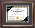 Creative Picture Frames 16x20.5 Classic Black Diploma Frame with Black Mat Glass and Installed Wall Hangers | Frame Holds 18x22 