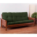 Blazing Needles Vitality 6" Microsuede Futon Mattress, Full, Hunter Green