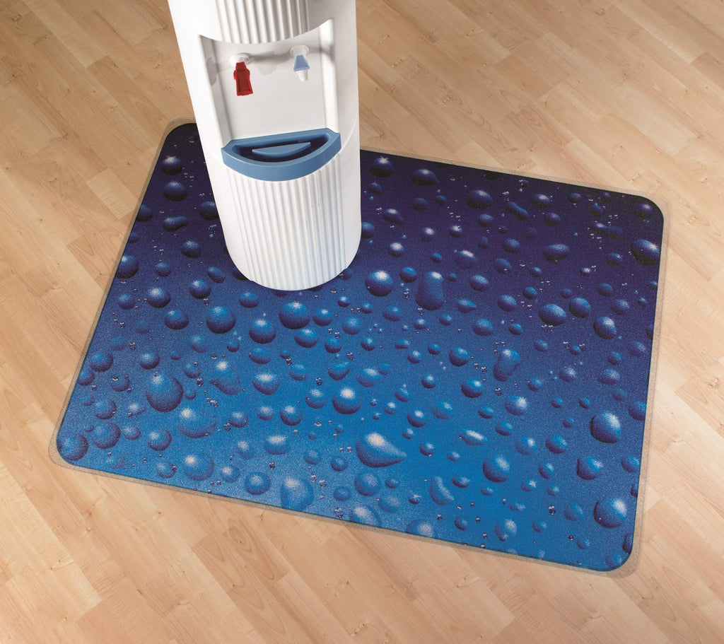 "Floortex Polycarbonate Drops Photo Chair Mat 36"" x 48"" for Carpets and Hard Floors", Drops Print (FC229220ECDR)