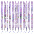 Temiary 12Pcs Cute Erasable Gel Pens, Make Mistakes Disappear, 0.5Mm Fine Point Smooth Writing For Planner Puzzles, Blue Ink No