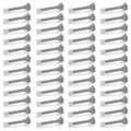 Ravinte Door Stoppers, 48 Pack Satin Nickel Spring Door Stops With Rubber Bumper, Door Stoppers For Bottom Of Door