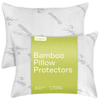 Pillow Protectors With Zipper Standard Size 20X26 Pair Zippered Pillow Case, Cooling, Guaranteed Noiseless Pad, Ultra Plush Abso