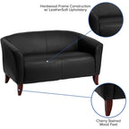 Flash Furniture HERCULES Imperial Series Black LeatherSoft Loveseat