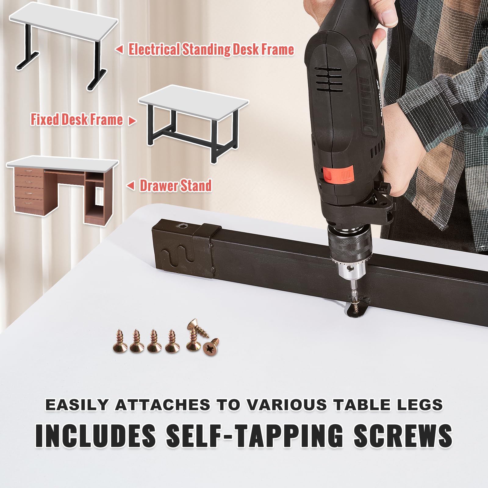 VEVOR One-Piece Particle Board Desktop Universal Tabletop - Thumbnail 2