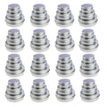 LJY 48 Pieces Round Aluminum Cans Screw Lid Metal Tins Jars Empty Slip Slide Containers (Mixed Sizes)