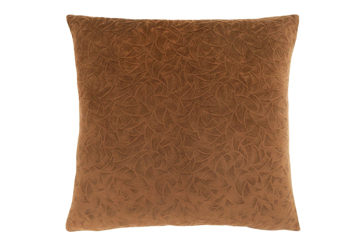 Monarch Specialties I 9268 Pillows, 18 X 18 Square, Insert Included, Decorative Throw, Accent, Sofa, Couch, Bedroom, Polyester, Hypoallergenic, Brown, Modern