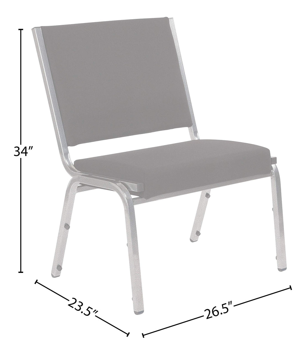 Flash Furniture Bariatric Chairs, 1 Pack, Black Fabric