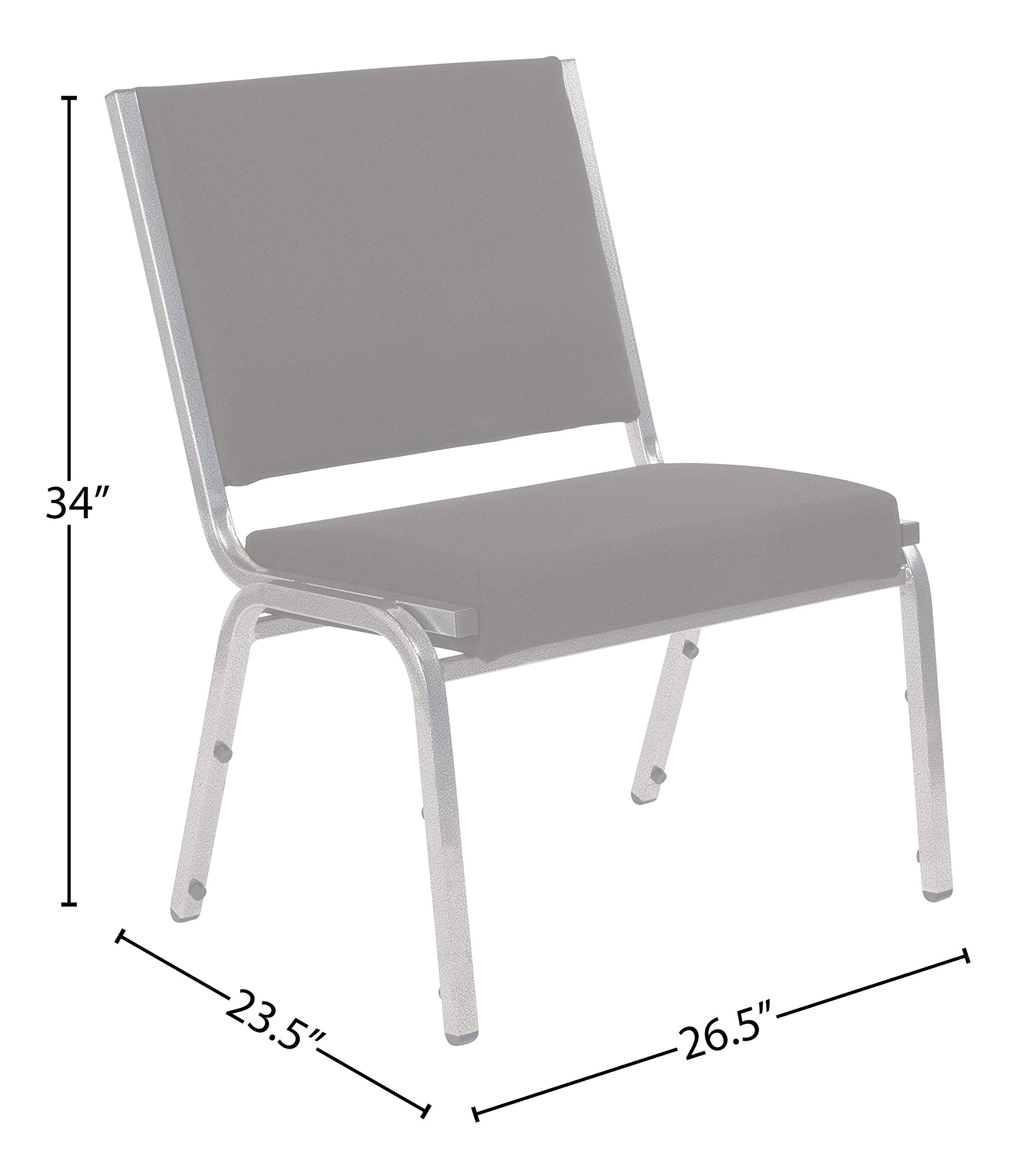 Flash Furniture Bariatric Chairs, 1 Pack, Black Fabric