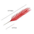 Mandy'S 20Pcs Red Silk Pampas Grass Artificial Fake Flowers 18'' For Mother'S Day Easter Home Kitchen Wedding Decorations Weddin